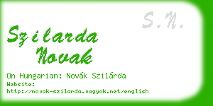 szilarda novak business card